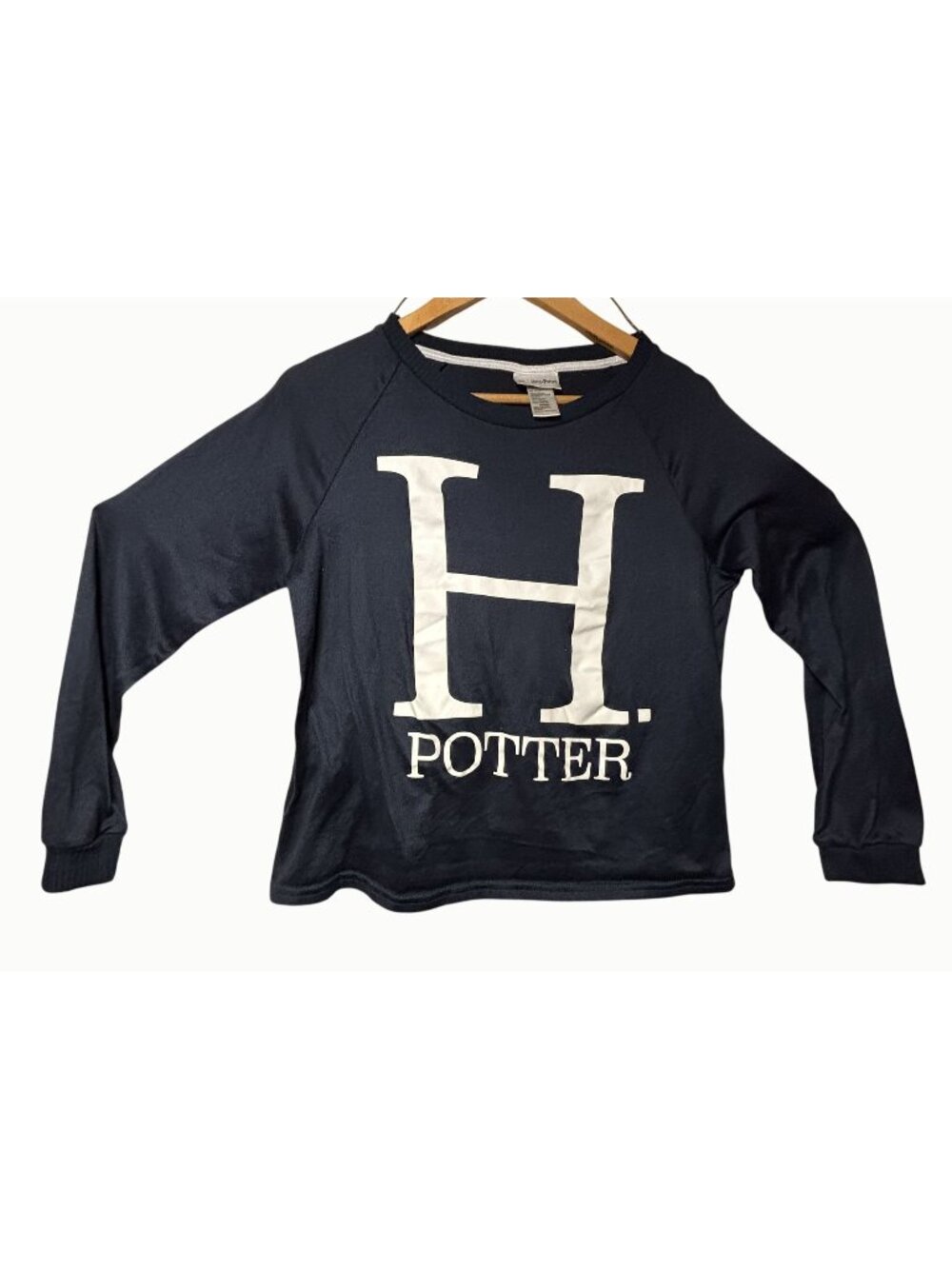 Harry Potter H Potter Girls M 8-10 Navy Long Sleeve Pajama Sleep Shirt